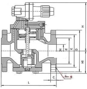 YG43H高灵敏度蒸汽减压阀 (尺寸图)