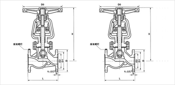 JY41W氧气截止阀 (PN1.6MPa～PN4.0MPa) 