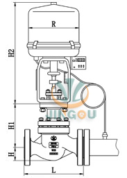 ZZWPE自力式電控溫度調(diào)節(jié)閥 (連接尺寸圖)